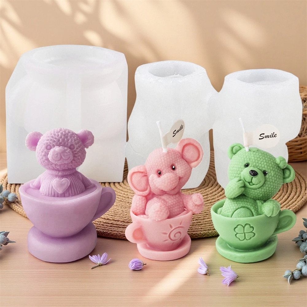 Teddy Bear in Cup Silicone Mol - Soap Making Jug review and price